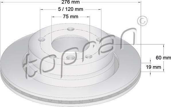 Topran 500 577 - Тормозной диск autospares.lv