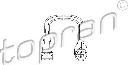 Topran 500 669 - Сигнализатор, износ тормозных колодок autospares.lv