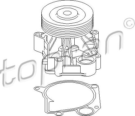 Topran 500 310 - Водяной насос autospares.lv