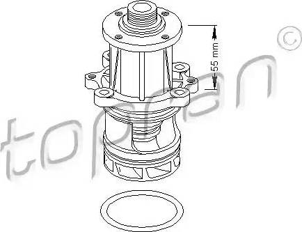 Topran 500 317 - Водяной насос autospares.lv