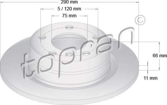 Topran 501 903 - Тормозной диск autospares.lv