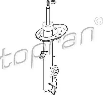 Topran 501 621 - Амортизатор autospares.lv