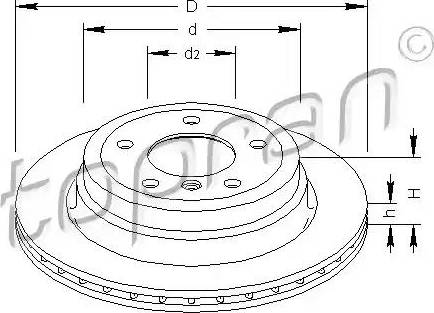 Topran 501 717 - Тормозной диск autospares.lv