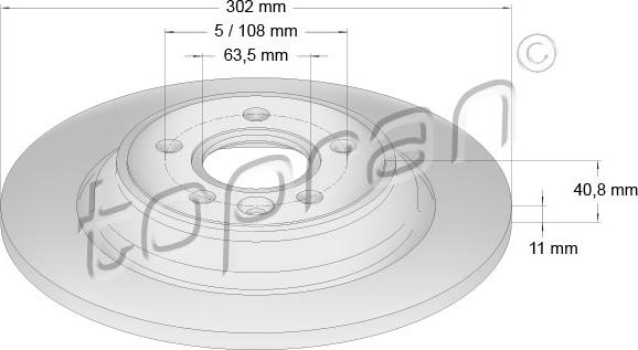 Topran 600 647 - Тормозной диск autospares.lv