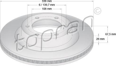 Topran 600 618 - Тормозной диск autospares.lv