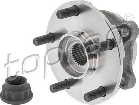 Topran 600 247 - Подшипник ступицы колеса, комплект autospares.lv