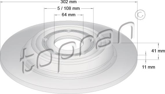 Topran 631 168 - Тормозной диск autospares.lv