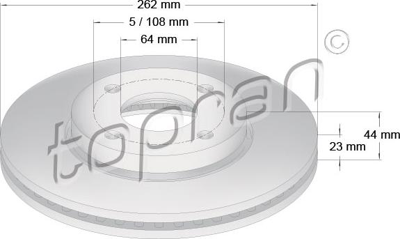 Topran 631 172 - Тормозной диск autospares.lv