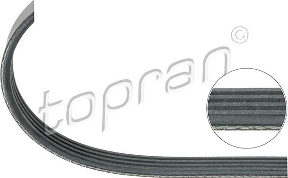 Topran 408 862 - Поликлиновой ремень autospares.lv