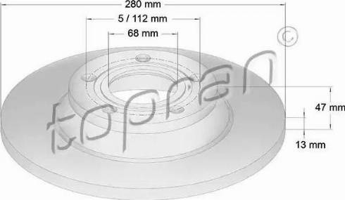 Topran 104 435 - Тормозной диск autospares.lv