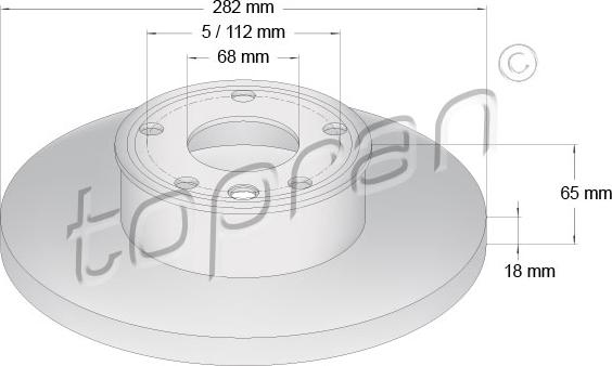 Topran 104 088 - Тормозной диск autospares.lv