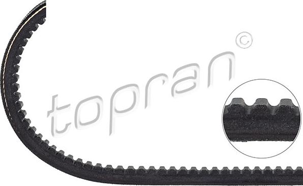 Topran 101 033 - Клиновой ремень, поперечные рёбра autospares.lv