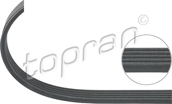Topran 207 890 - Поликлиновой ремень autospares.lv