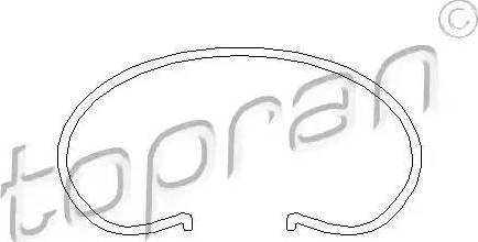 Topran 101 042 - Бортовое кольцо, диск сцепления autospares.lv