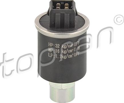 Topran 108 661 - Пневматический выключатель, кондиционер autospares.lv