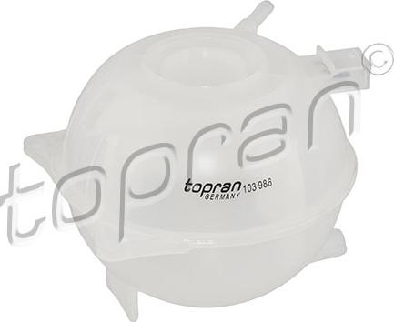 Topran 103 986 - Компенсационный бак, охлаждающая жидкость autospares.lv