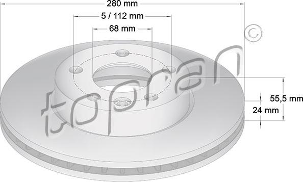 Topran 107 691 - Тормозной диск autospares.lv