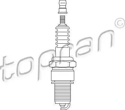 Topran 107 128 - Свеча зажигания autospares.lv