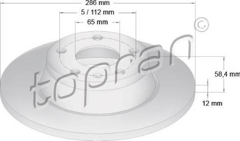 Topran 114 365 - Тормозной диск autospares.lv