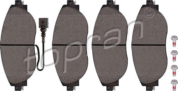 Topran 115 177 - Тормозные колодки, дисковые, комплект autospares.lv