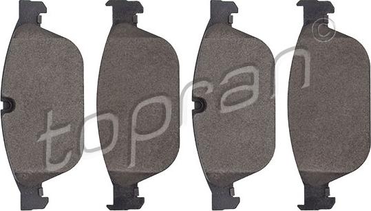 Topran 116 918 - Тормозные колодки, дисковые, комплект autospares.lv
