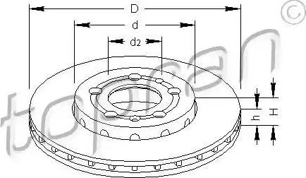 Topran 110 435 - Тормозной диск autospares.lv