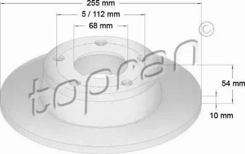 Topran 110 814 - Тормозной диск autospares.lv