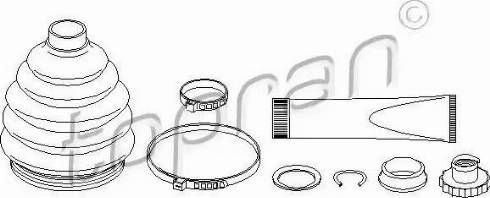 Topran 111 664 - Пыльник, приводной вал autospares.lv