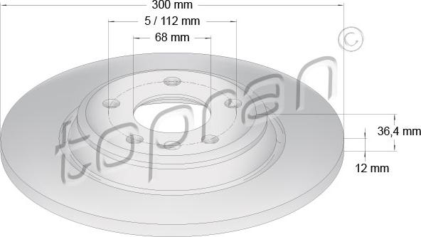 Topran 113 011 - Тормозной диск autospares.lv