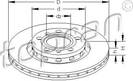 Topran 113 259 - Тормозной диск autospares.lv