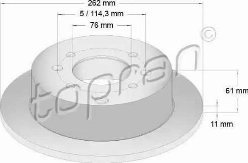 Topran 820 440 - Тормозной диск autospares.lv