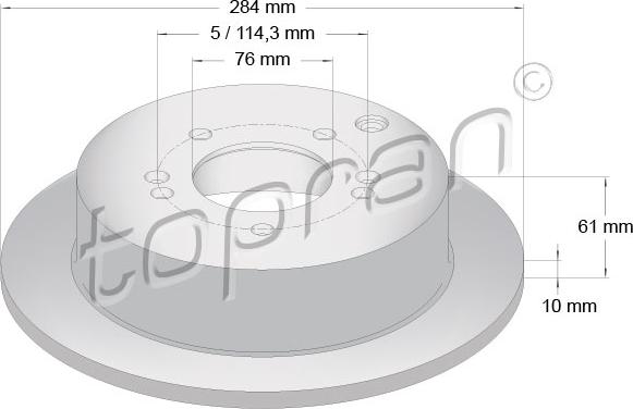 Topran 820 378 - Тормозной диск autospares.lv