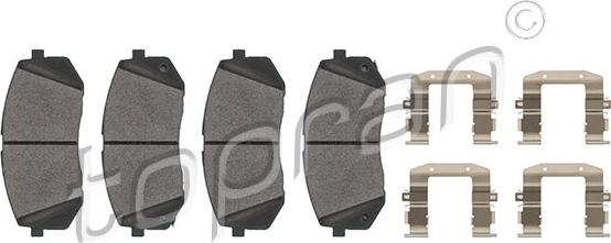 Topran 821 164 - Тормозные колодки, дисковые, комплект autospares.lv