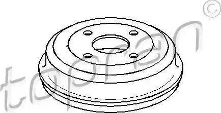 Topran 300 587 - Тормозной барабан autospares.lv