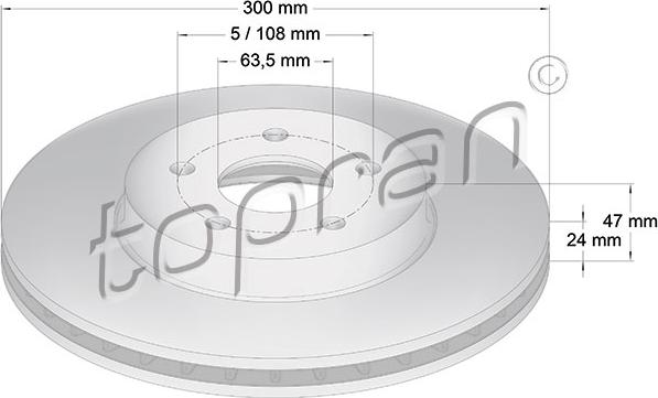 Topran 301 956 - Тормозной диск autospares.lv