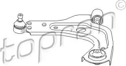 Topran 301646 - Шаровая опора, несущий / направляющий шарнир autospares.lv