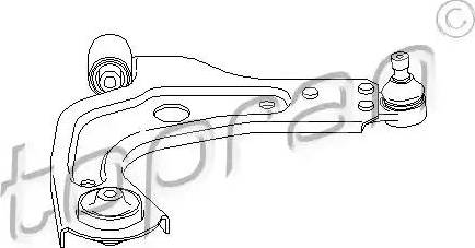 Topran 301647 - Шаровая опора, несущий / направляющий шарнир autospares.lv