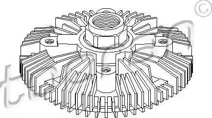 Topran 302 004 - Сцепление, вентилятор радиатора autospares.lv