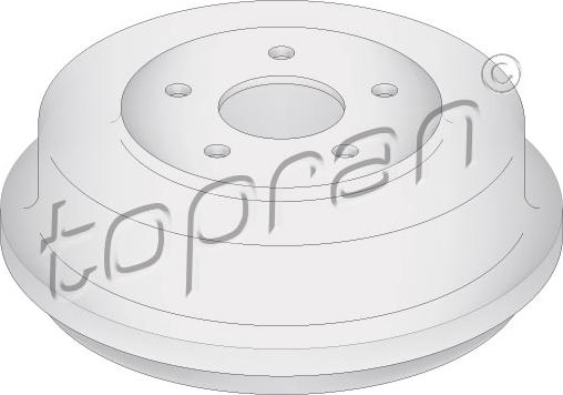 Topran 302 250 - Тормозной барабан autospares.lv