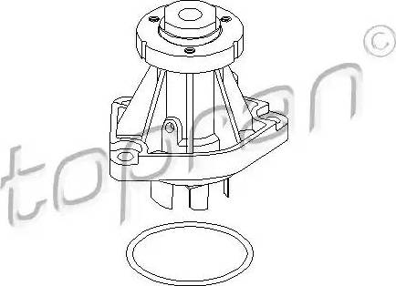 Topran 205 227 - Водяной насос autospares.lv