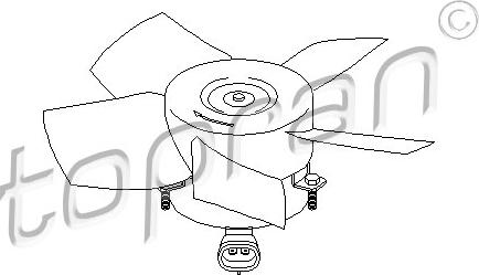 Topran 206 947 - Вентилятор, охлаждение двигателя autospares.lv