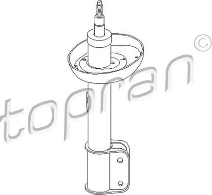 Topran 206 691 - Амортизатор autospares.lv