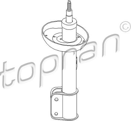 Topran 206 058 - Амортизатор autospares.lv