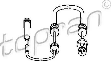 Topran 203 973 - Сигнализатор, износ тормозных колодок autospares.lv