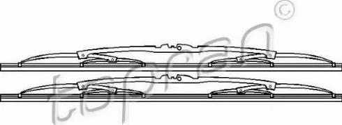 Topran 202 225 - Щетка стеклоочистителя autospares.lv