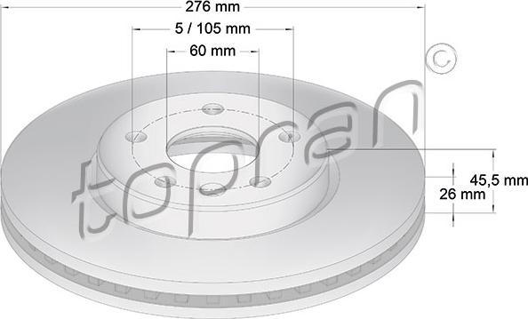 Topran 207 981 - Тормозной диск autospares.lv