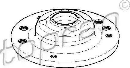 Topran 207 407 - Опора стойки амортизатора, подушка autospares.lv