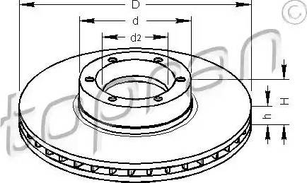 Topran 207 074 - Тормозной диск autospares.lv