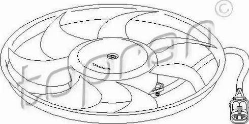 Topran 207 219 - Вентилятор, охлаждение двигателя autospares.lv