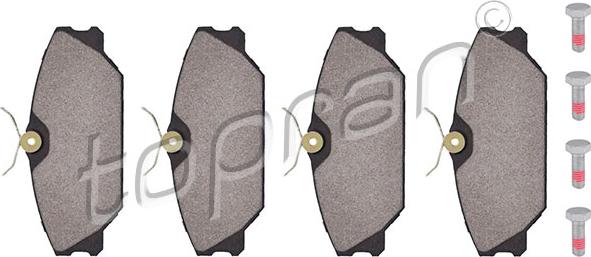 Topran 700 181 - Тормозные колодки, дисковые, комплект autospares.lv